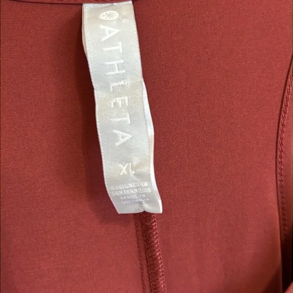 Athleta Sleeveless Travel Maxi Dress Size XL Maroon - Picture 9 of 10